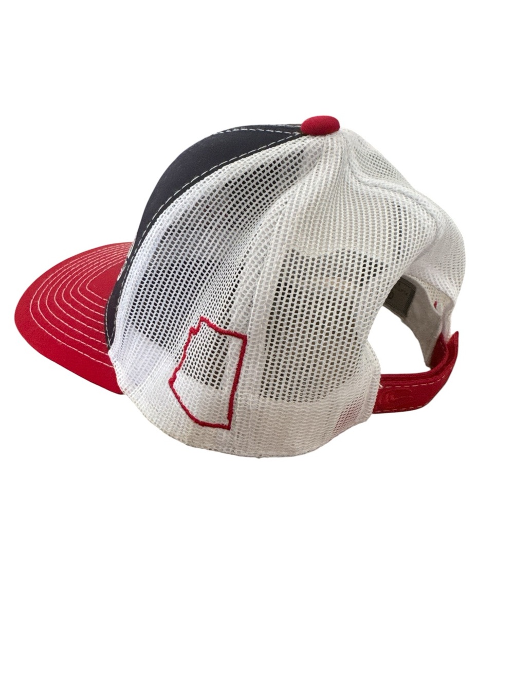 Red And Navy Logo Trucker Hat Cowboy Cowgirl Ranchers View 3